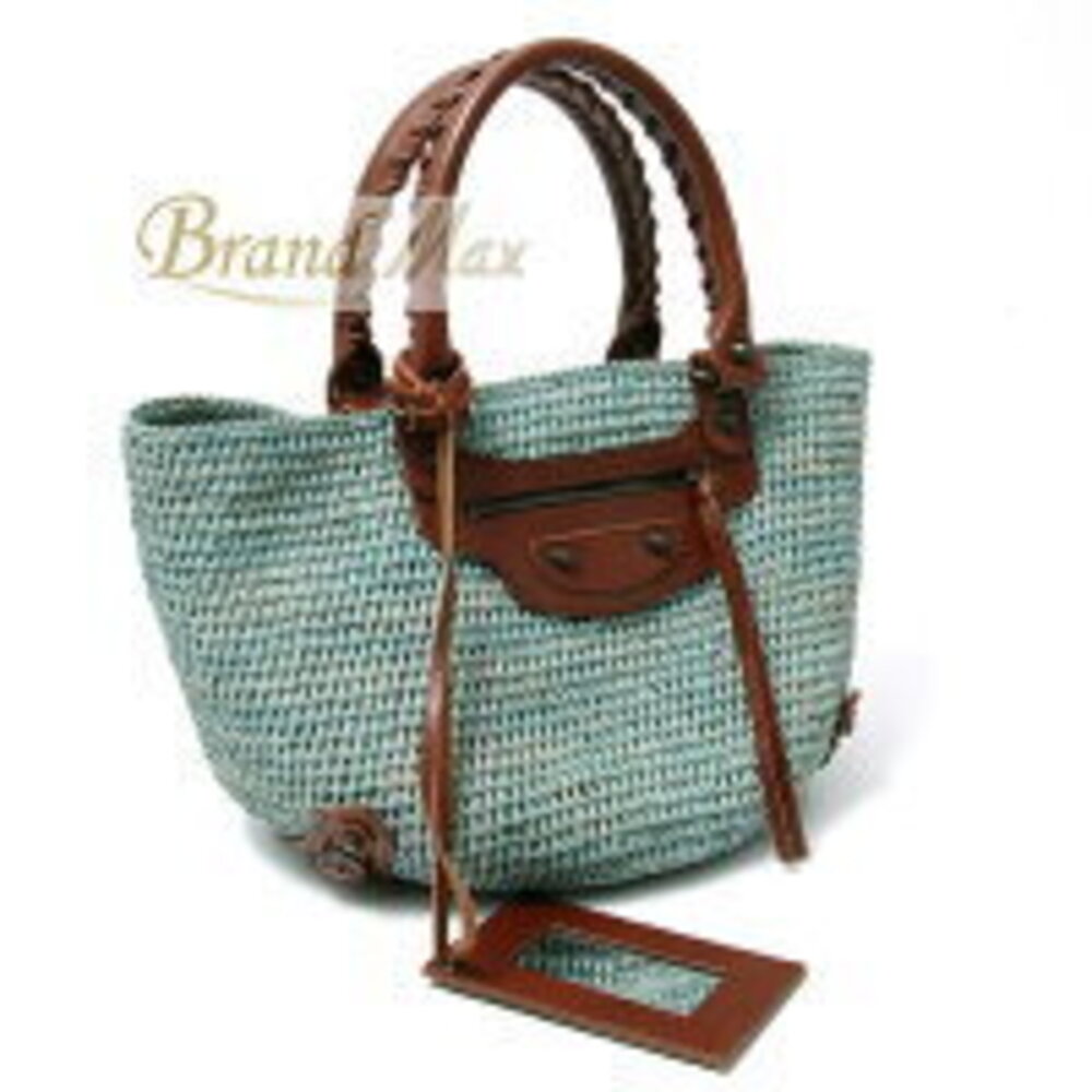 Balenciaga Raffia Basket Bag - Picture 1 of 3